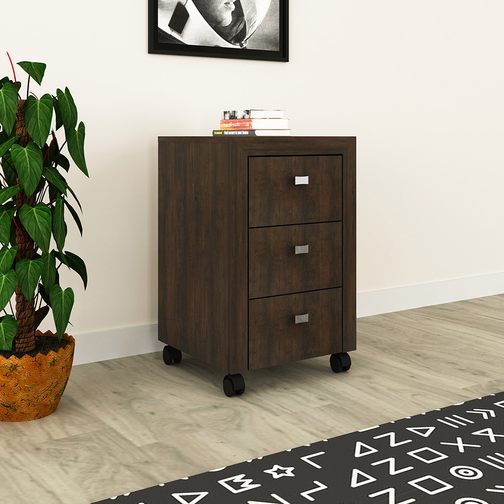 Gaveteiro para Escritório Home Office ME4108 MDP Rustico G69 - Gran Belo