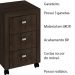 Gaveteiro para Escritório Home Office ME4108 MDP Rustico G69 - Gran Belo