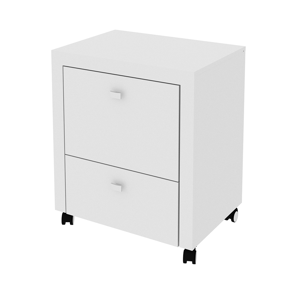 Gaveteiro para Escritório Home Office ME4112 MDP Branco G69 - Gran Belo
