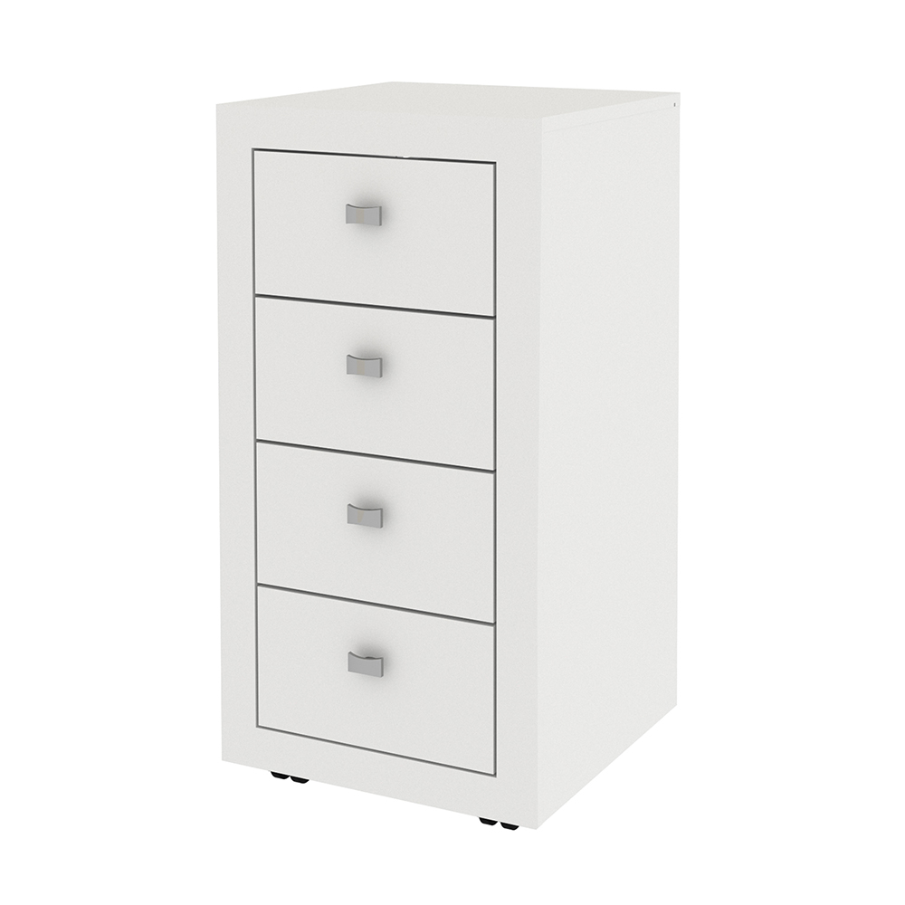 Gaveteiro para Escritório Home Office ME4133 MDP Branco G69 - Gran Belo