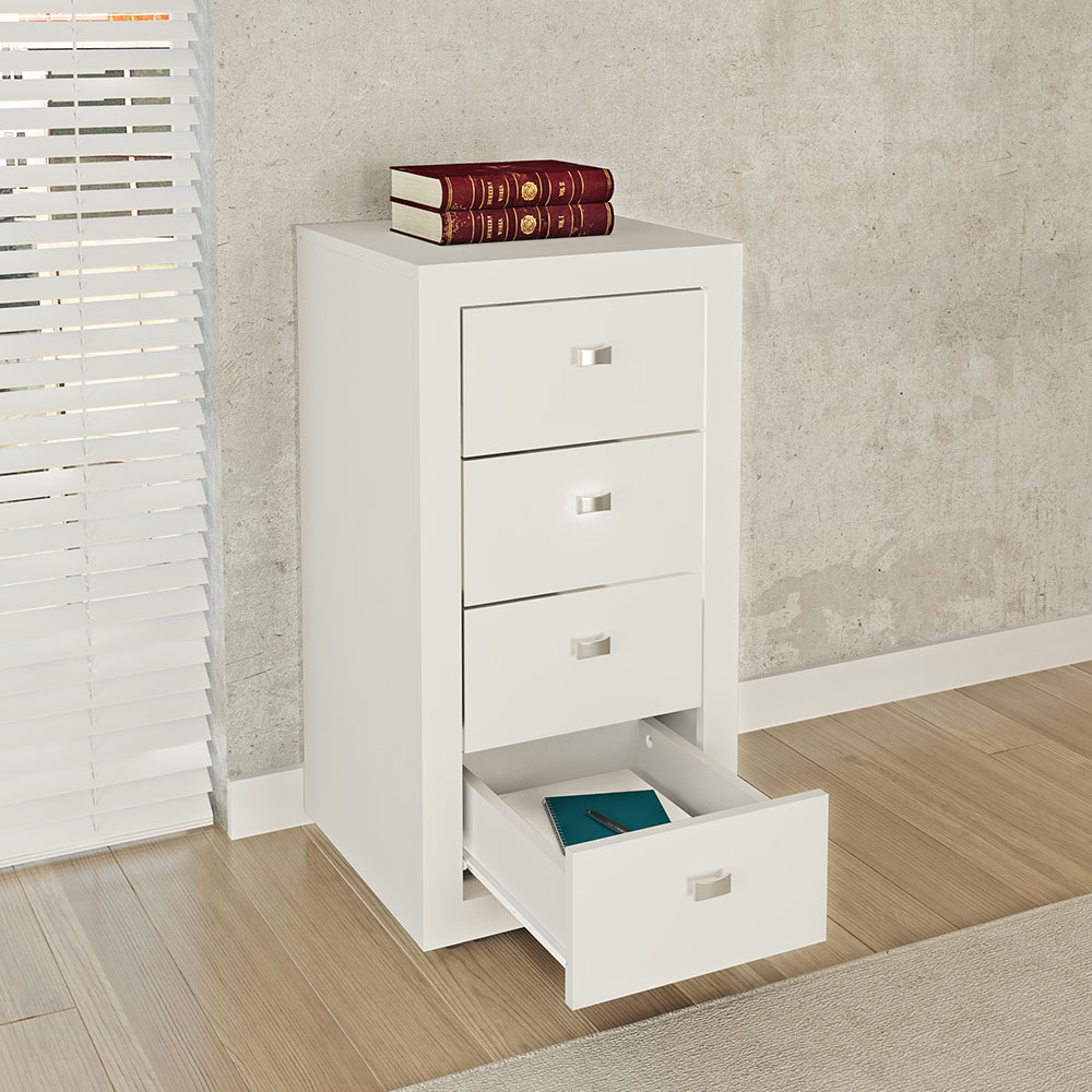 Gaveteiro para Escritório Home Office ME4133 MDP Branco G69 - Gran Belo