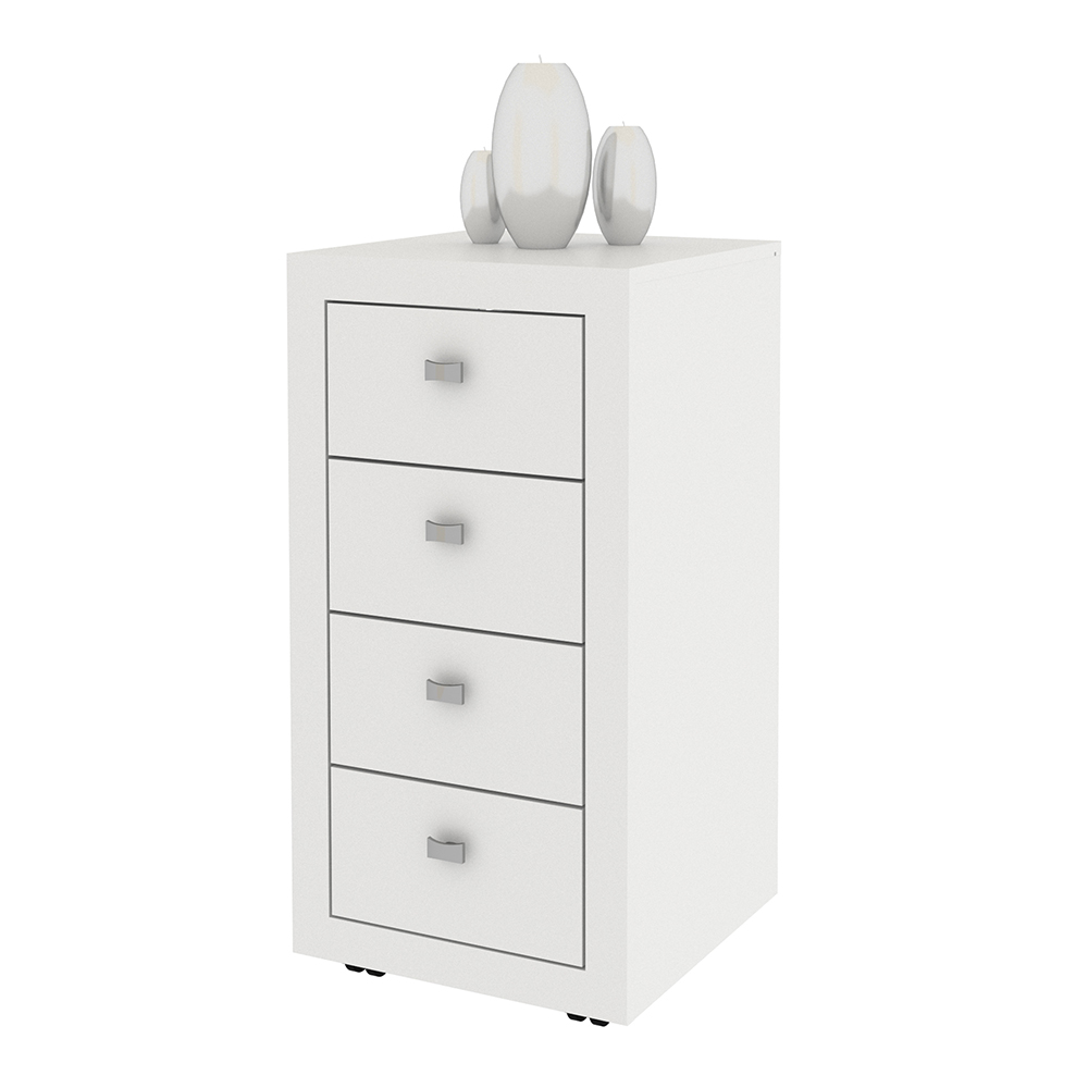 Gaveteiro para Escritório Home Office ME4133 MDP Branco G69 - Gran Belo