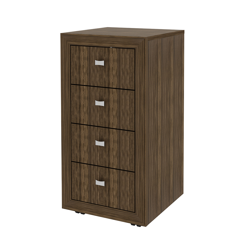Gaveteiro para Escritório Home Office ME4133 MDP Nogal G69 - Gran Belo