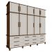 Guarda Roupa 10 Portas e 12 Gavetas Nicolau Malbec/Off White G37 - Gran Belo