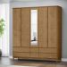 Guarda Roupa MDF 5 Portas Cullen 6 Gavetas Freijó - G74 - Gran Belo