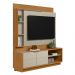 Home Decorativo Alemanha MDP/MDF TV Até 50 Polegadas Prateleiras Nature/Off White G77 - Gran Belo