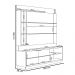 Home Decorativo Alemanha MDP/MDF TV Até 50 Polegadas Prateleiras Nature/Off White G77 - Gran Belo