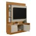 Home Decorativo Alemanha MDP/MDF TV Até 50 Polegadas Prateleiras Nature/Off White G77 - Gran Belo