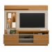 Home Decorativo Evan MDP/MDF Ripado com Nicho TV até 60 Polegadas Nature/Off White G77 - Gran Belo