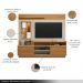 Home Decorativo Evan MDP/MDF Ripado com Nicho TV até 60 Polegadas Nature/Off White G77 - Gran Belo