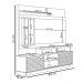Home Decorativo Evan MDP/MDF Ripado com Nicho TV até 60 Polegadas Nature/Off White G77 - Gran Belo