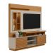 Home Decorativo Evan MDP/MDF Ripado com Nicho TV até 60 Polegadas Nature/Off White G77 - Gran Belo