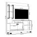 Home Decorativo Jatiuca MDP/MDF Ripado TV Até 50 Polegadas Nature/Off White G77 - Gran Belo