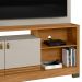 Home Decorativo Jatiuca MDP/MDF Ripado TV Até 50 Polegadas Nature/Off White G77 - Gran Belo