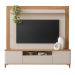 Home Decorativo Max MDP/MDF com Portas TV Até 70 Polegadas Tauari/Off White G77 - Gran Belo