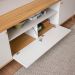 Home Decorativo Max MDP/MDF com Portas TV Até 70 Polegadas Tauari/Off White G77 - Gran Belo