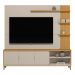 Home Decorativo Nala MDP/MDF TV até 70 Polegadas Pés de Madeira Tauari/Off White G77 - Gran Belo