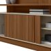 Home Decorativo Vicente MDF/MDP TV até 60 Polegadas Porta de Correr Jatobá/Off White G77 - Gran Belo