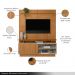 Home Decorativo Vicente MDF/MDP TV até 60 Polegadas Porta de Correr Nature/Off White G77 - Gran Belo