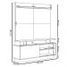 Home Decorativo Vicente MDF/MDP TV até 60 Polegadas Porta de Correr Nature/Off White G77 - Gran Belo