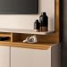 Home Estante Quantum 2 Portas em MDP/MDF para TV até 70 Polegadas Off White/Cinamomo G26 - Hb Móveis