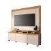 Home Estante Quantum em MDP/MDF para TV até 70 Polegadas Off White/Cinamomo G26 - Hb Móveis