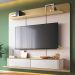 Home Painel  Suspenso Decorativo Messier para TV 70 Polegadas Off White/Champagne G26 - Gran Belo