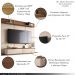 Home Painel Decorativo Suspenso Messier para TV até 70 Polegadas Off White/Castanho G26 - Gran Belo