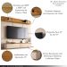 Home Painel Decorativo Suspenso Messier para TV até 70 Polegadas Off White/Cinamomo G26 - Gran Belo