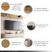 Home Painel Suspenso Galax para TV até 70 Polegadas com Off White/Champagne G26 - HB Móveis
