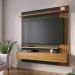 Home Railay Decorativo Ripado Painel Suspenso 150cm p/TV até 65 Polegadas Noce/Preto G73 - Gran Belo