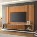Home Suspenso Decorativo Rennes MDF/MDP c/LED para TV até 85 Polegadas Cinamomo/Off White G26 - Gran Belo