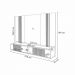 Home Suspenso Empire MDF/MDP LED TV até 85 Polegadas em Castanho/Off White G26 - Hb Móveis