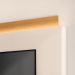 Home Theater Decorativo Majestade c/LED para TV até 85 Polegadas Off White/Cinamomo G26 - Gran Belo