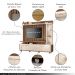 Home Theater Decorativo Perseu TV até 60" com LED Castanho/Off White  G26 - Gran Belo