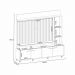 Home Theater Decorativo Perseu TV até 60" com LED Castanho/Off White  G26 - Gran Belo