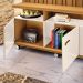 Home Theater Decorativo Perseu TV até 60" com LED Cinamomo/Off White  G26 - Gran Belo