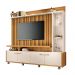 Home Theater Decorativo Perseu TV até 60" com LED Cinamomo/Off White  G26 - Gran Belo