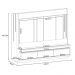 Home Theater Decorativo Punk para TV até 75" com LED Off White/Cinamomo G26 - Gran Belo