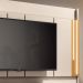 Home Theater Decorativo Punk para TV até 75" com LED Off White/Cinamomo G26 - Gran Belo