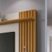 Home Theater Decorativo Ripado MDP/MDF Byron Off White/Cinamomo G26 - Gran Belo