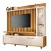 Home Theater Decorativo Titan TV até 60 Polegadas com LED Cinamomo/Off White  G26 - HB Móveis