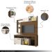 Home Theater Dedalo Prateleira em Vidro MDP até 50 Naturale/OffWhite G97 - Gran Belo