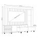 Home Theater Durand 2 Portas Deslizantes 4 Nichos MDP até 70 Cumaru G97 - Gran Belo