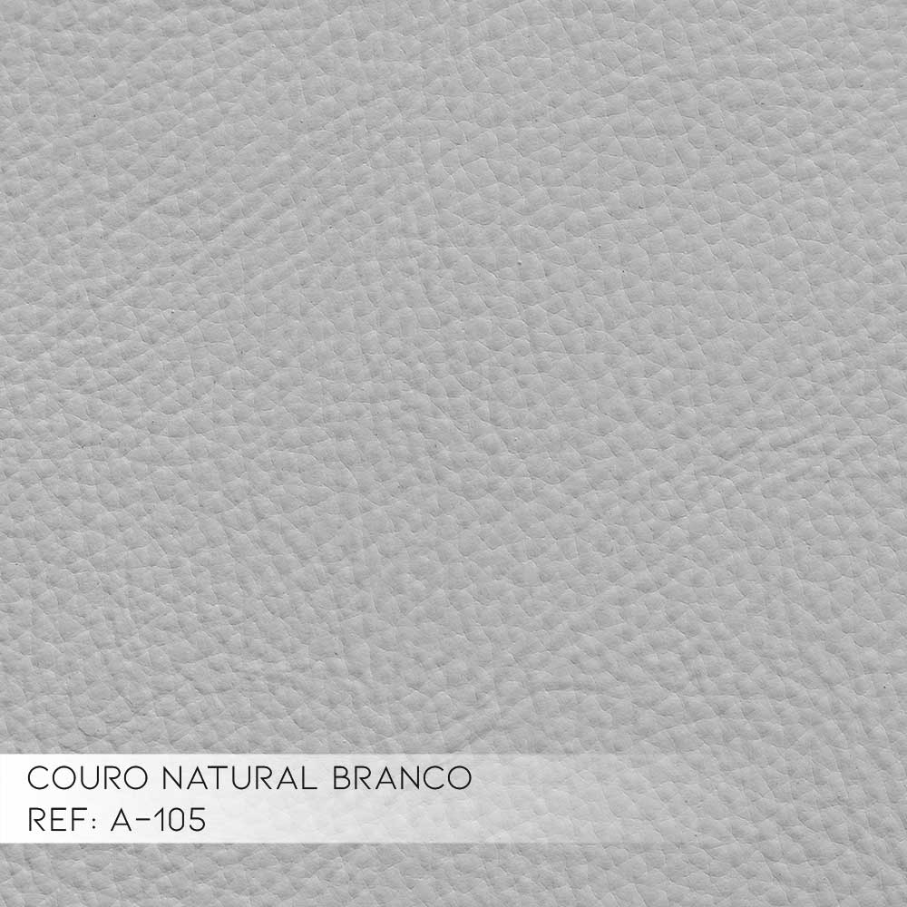 Jogo de Sofá 3 e 4 Lugares Sala de Estar Maggiore Couro Branco G58 - Gran Belo