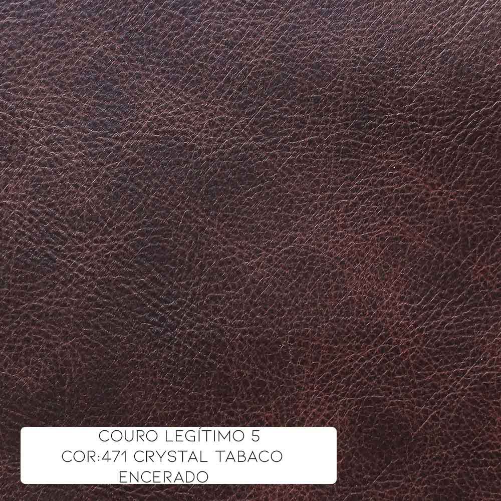 Jogo de Sofá Sala de Estar Chesterfield Duo Couro Tabaco - Gran Belo