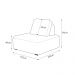 KIt 2 Poltronas Decorativas Santiago Sala de Estar Pés em Madeira Bouclê Branco G89 - Gran Belo