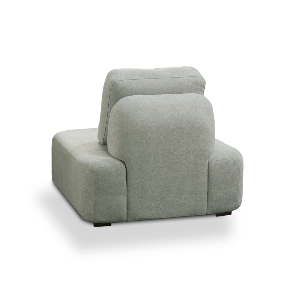 KIt 2 Poltronas Decorativas Santiago Sala de Estar Pés em Madeira Bouclê Cinza G89 - Gran Belo