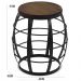Kit 02 Bancos Decorativos Seat Garden Flora Preto Canela - Gran Belo