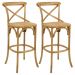 Kit 02 Banquetas Bistrô Gourmet Para Cozinha Blair Fixa Oak - Gran Belo